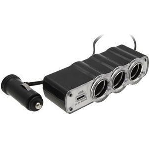 12V lizdas 3 vietų + 1 USB jungtis