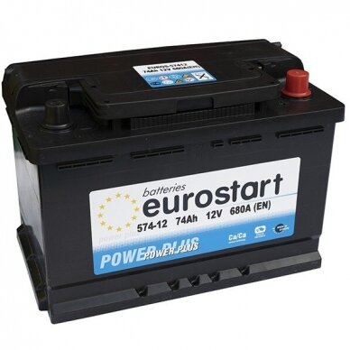 Akumuliatorius EUROSTART 74Ah 680A