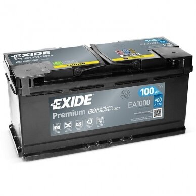 Akumuliatorius EXIDE Premium EA1000 100Ah 900A