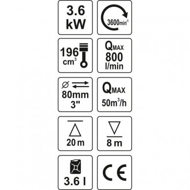 Benzininis vandens siurblys 3" 5.9ag 3