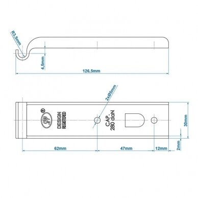 Borto tvirtinimas apvalus Z-01 1