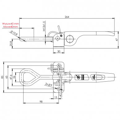 Borto užraktas ZB-15 2