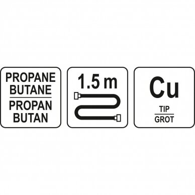 Dujinis degiklis/breneris su žarna 3