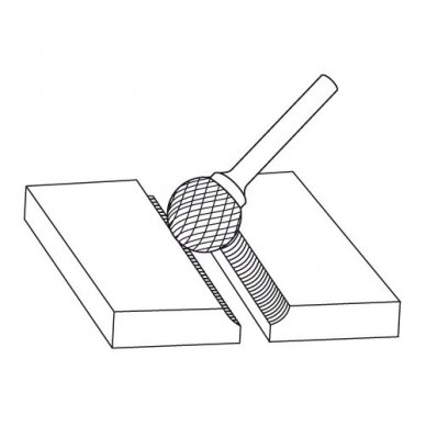 Freza rutulinės formos 10x9 6mm D1009D 2