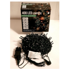 Girlianda 400LED Balta (20% baltos mirksinčios spalvos) 1