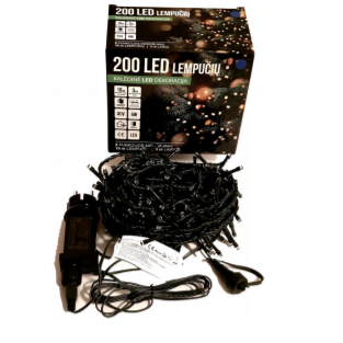 Girlianda 200LED 8 funkcijos Mėlyna 1