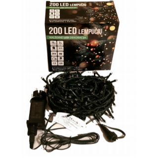 Girlianda 200LED 8 funkcijos Šiltai balta 1