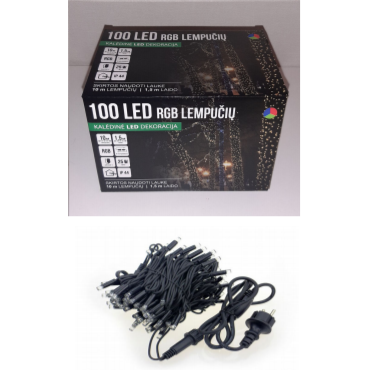 Girlianda laukinė 100LED Mėlyna / Raudona + žalia / Raudona 1