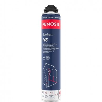 Gunfoam 146 PENOSIL montažinės putos 750ml.