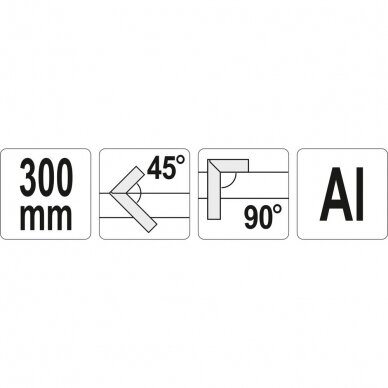 Kampainis aliuminis 300mm 1