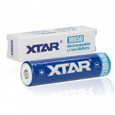 Kraunamas maitinimo elementas 18650mAh