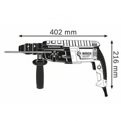 Perforatorius 880W BOSCH GBH 2-28 F 1