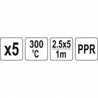 Plastiko suvirinimo juosta polipropilenas (PPR) 2.5x5mm 5х1m 2