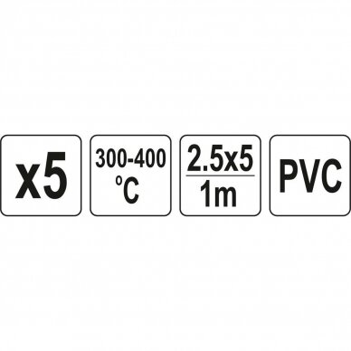 Plastiko suvirinimo juosta polivinilchloridas (PVC) 2.5x5mm 5х1m 2