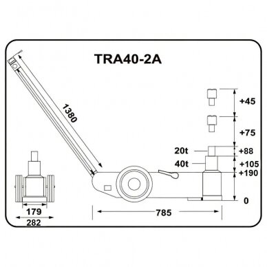 Pneumo-hidraulinis domkratas 20-40T 3