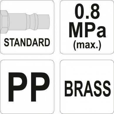 Prapūtimo pistoletas žalvarinis 1/4" 110mm 2