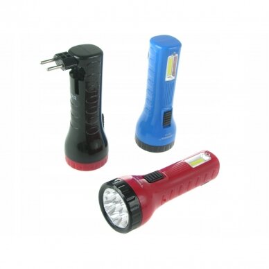 Prožektorius rankinis 7LED + 1LED COB 1139 1