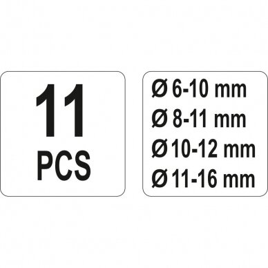 Raktas skriėmuliui reguliuojamas 40-220mm 5