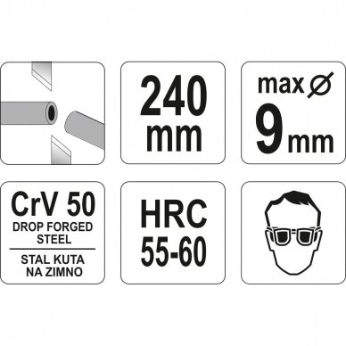 Replės kabeliui L-240mm 1