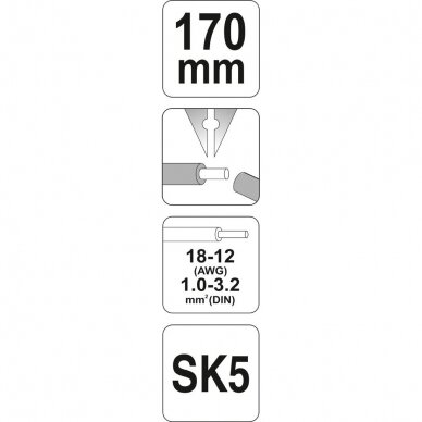 Replės laidų nuizoliavimui 1.0-3.2 mm2 1