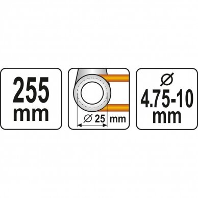 Replės vamzdelių lankstymui 4.75-10mm 3