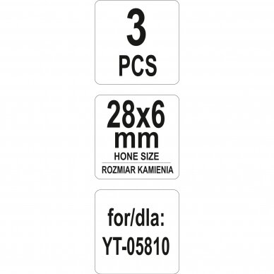 Šlifavimo akmenukai honingavimo įrankiui L-28mm 1