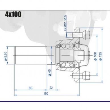 Stebulė SPP 100x4 fi43 2