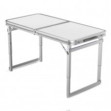 Sulankstomas stalas su kvadratinėmis kojomis aliuminis / reguliuojamas aukštis
