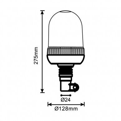 Švyturėlis HALOGEN 12/24V su stovu 1