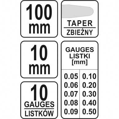 Tarpumačiai 0.05-0.5mm 17vnt. 1