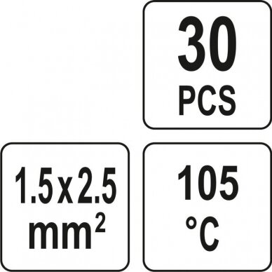 Termo gilzių/movų rinkinys su alavu 4.5mm 30vnt. 1