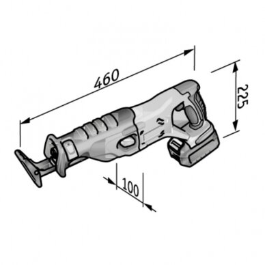 Akumuliatorinis tiesinis pjūklas FLEX RS 29 18,0 C 1