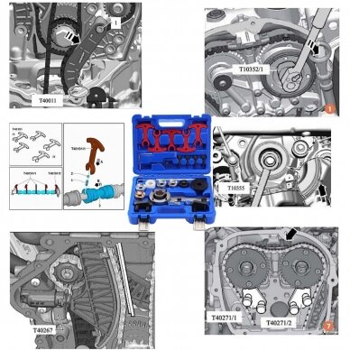 Variklio fiksavimo įrankių rinkinys VAG / 1.8L, 2.0L FSI, TSI, TFSI 1