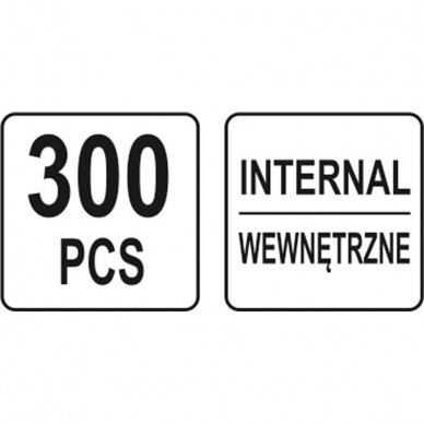 Vidinių žiedų rinkinys 3-32mm 300vnt. 6