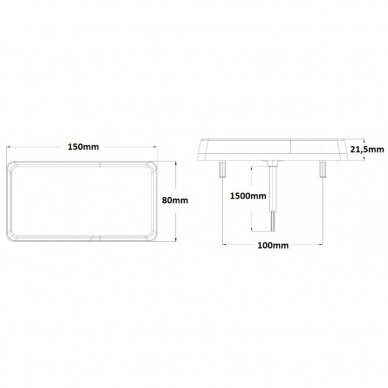 Žibintas LED 12/24V 3 funkcijos galinis kairė/dešinė 2