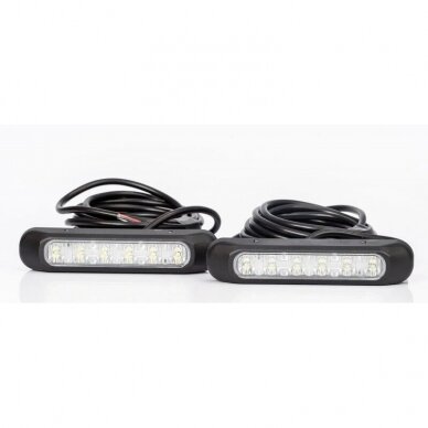 Žibintas LED 12/24V dienos šviesos 2x3W 2vnt. su laidais