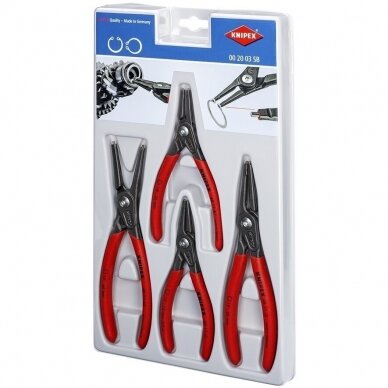 Žiedų suspaudimo replių rinkinys KNIPEX 1