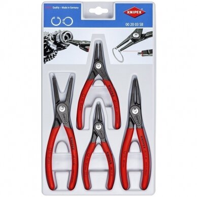 Žiedų suspaudimo replių rinkinys KNIPEX